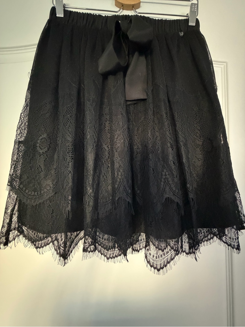 My Twin (Twinset Milano) Lace and plumetis full skirt